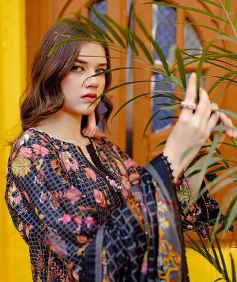 Gul Ahmed Unstitched Printed Lawn 3pcs Suite D-04