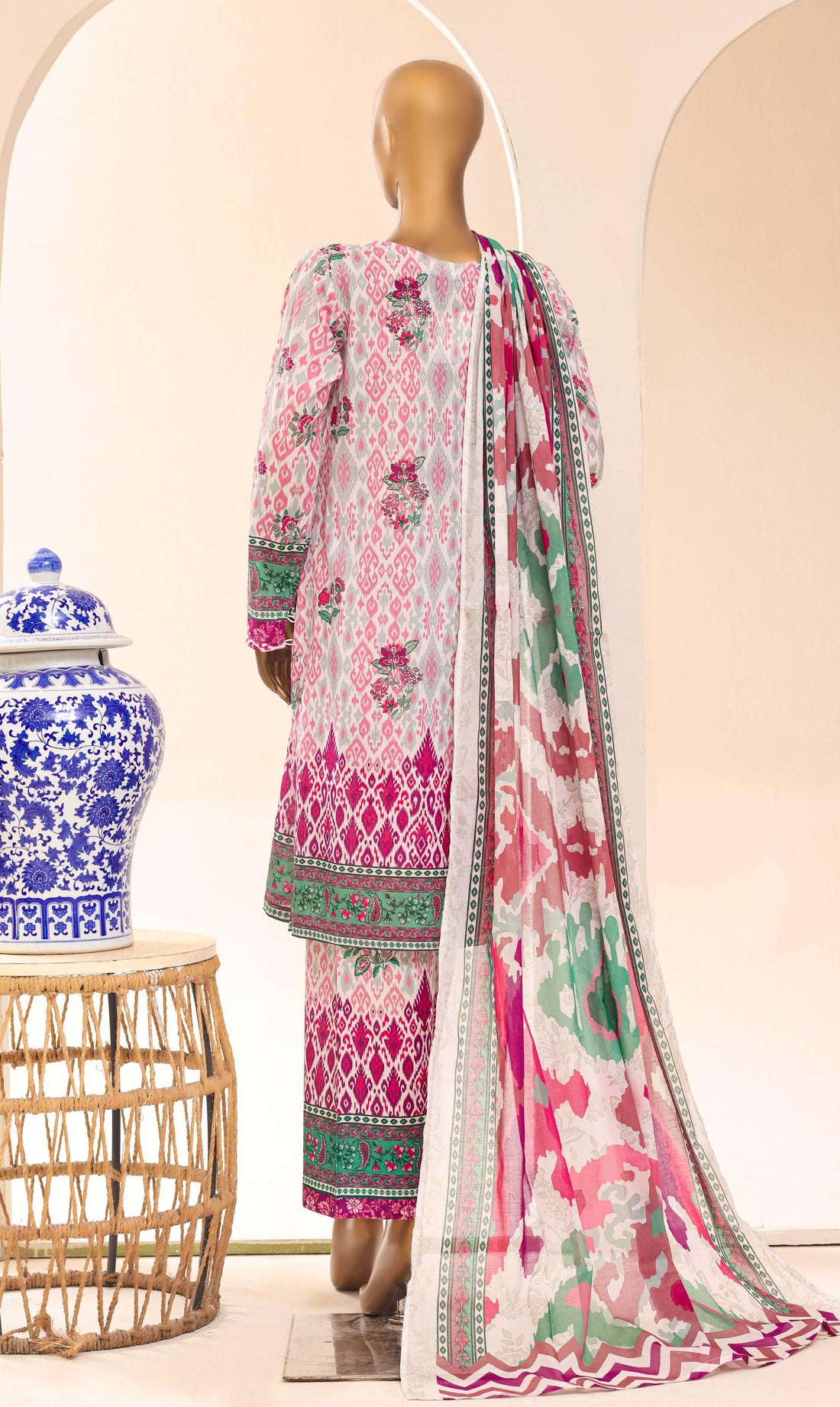 Aashkaar by HZ Textile Embroidered Lawn Stitched 3 Piece Suit - D-06