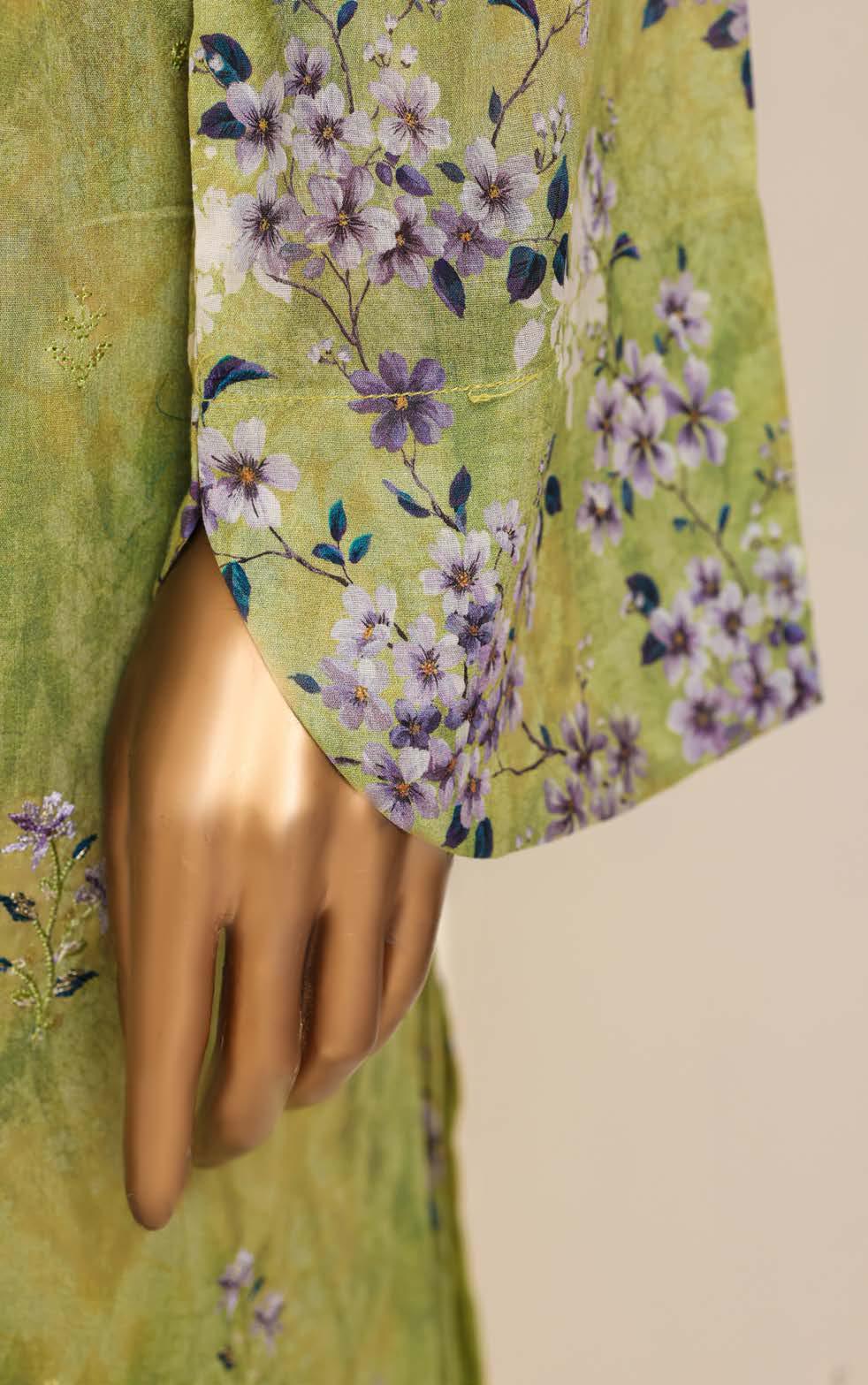 Aashkaar by HZ Textile Embroidered Lawn Stitched 3 Piece Suit - D-07