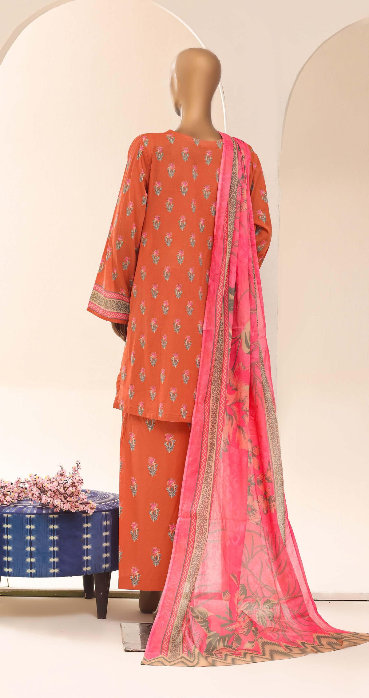 Aashkaar by HZ Textile Embroidered Lawn Stitched 3 Piece Suit - D-08