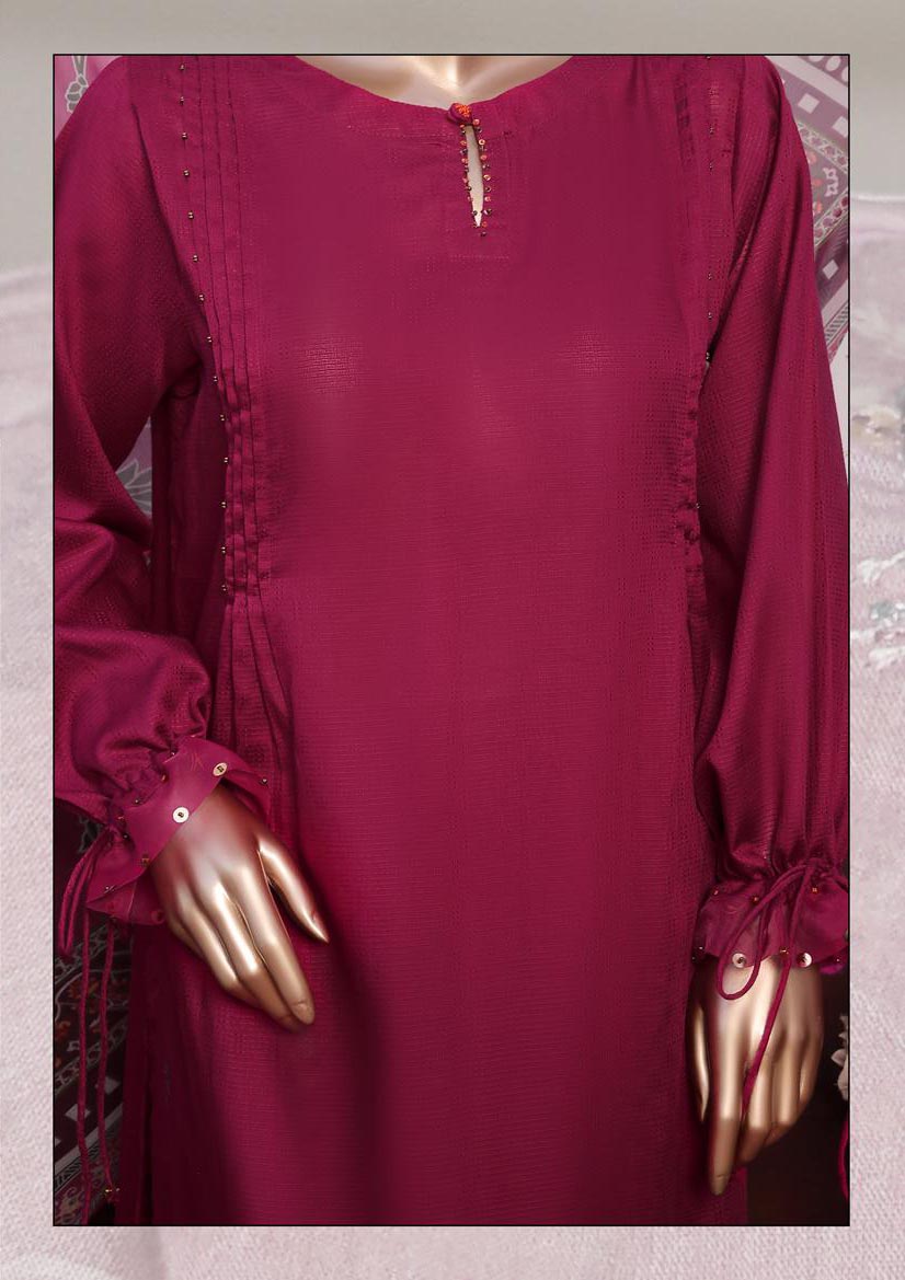 HZ Textile RTW Daily Drop Solid Twinset With Printed Fancy Dupatta 3PC Collection 2025 D-P01