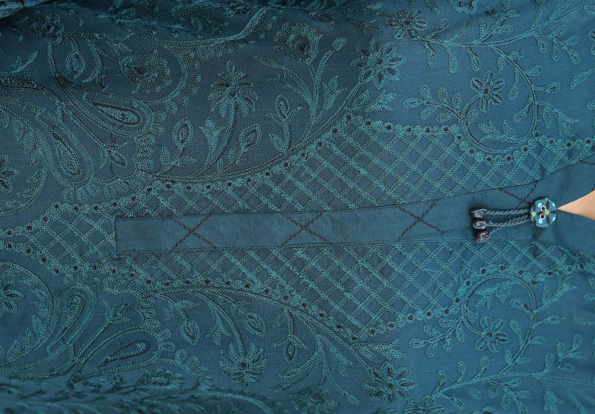 HZ Unstitech Velvet Royal Needlework Luxe 3piece Suite Collection D-07