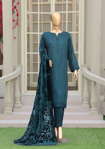 HZ Unstitech Velvet Royal Needlework Luxe 3piece Suite Collection D-07