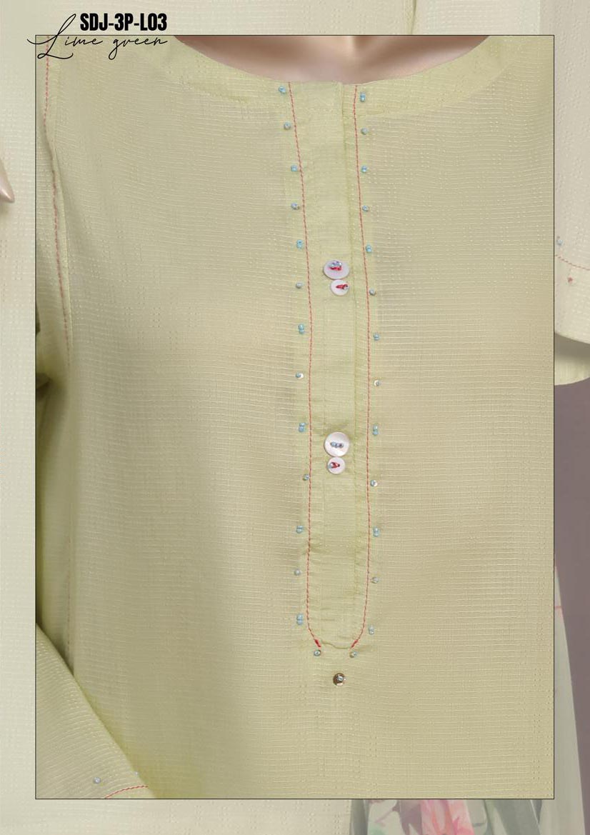 HZ Textile RTW Daily Drop Solid Twinset With Printed Fancy Dupatta 3PC Collection 2025 D-L03