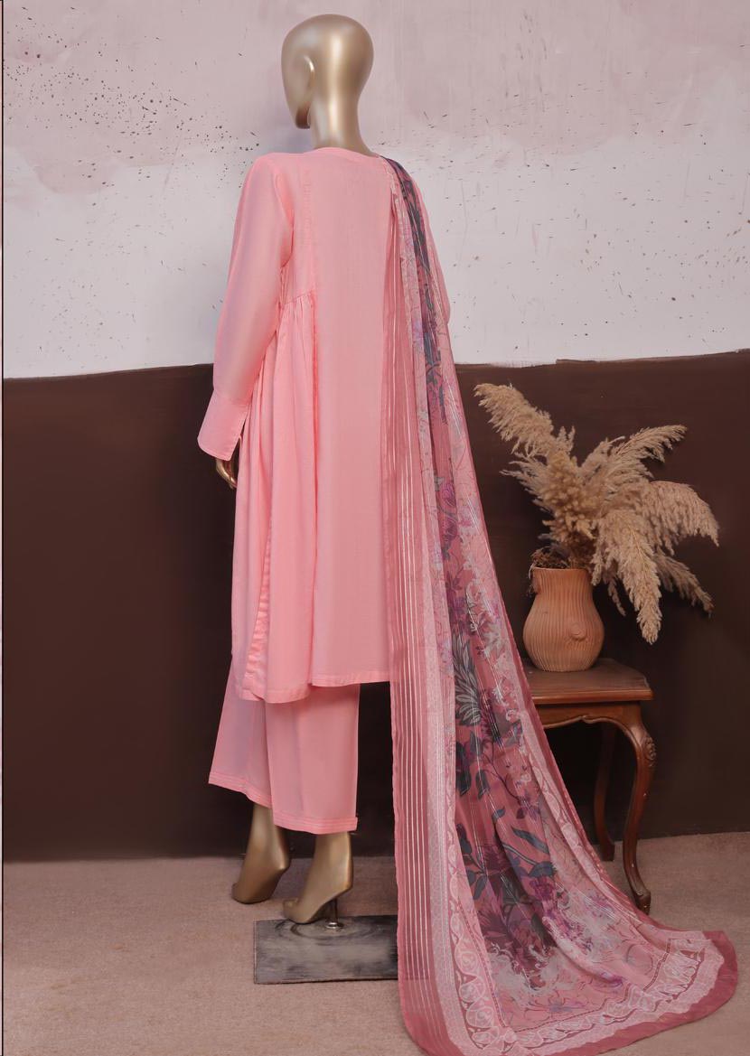 HZ Textile RTW Daily Drop Solid Twinset With Printed Fancy Dupatta 3PC Collection 2025 D-S05
