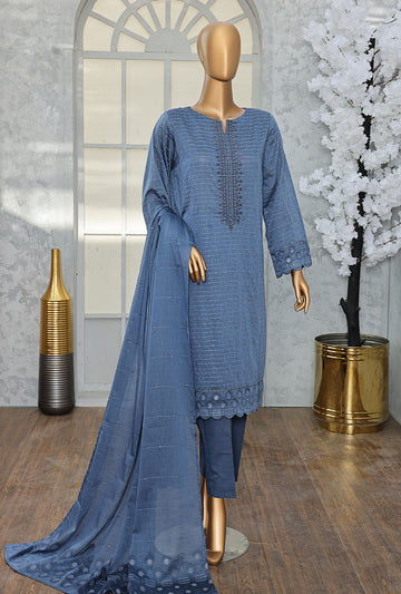 Valencia By HZ Textiles Embroidered Jacquard Suit Unstitched 3 Piece Collection 2025 D-07