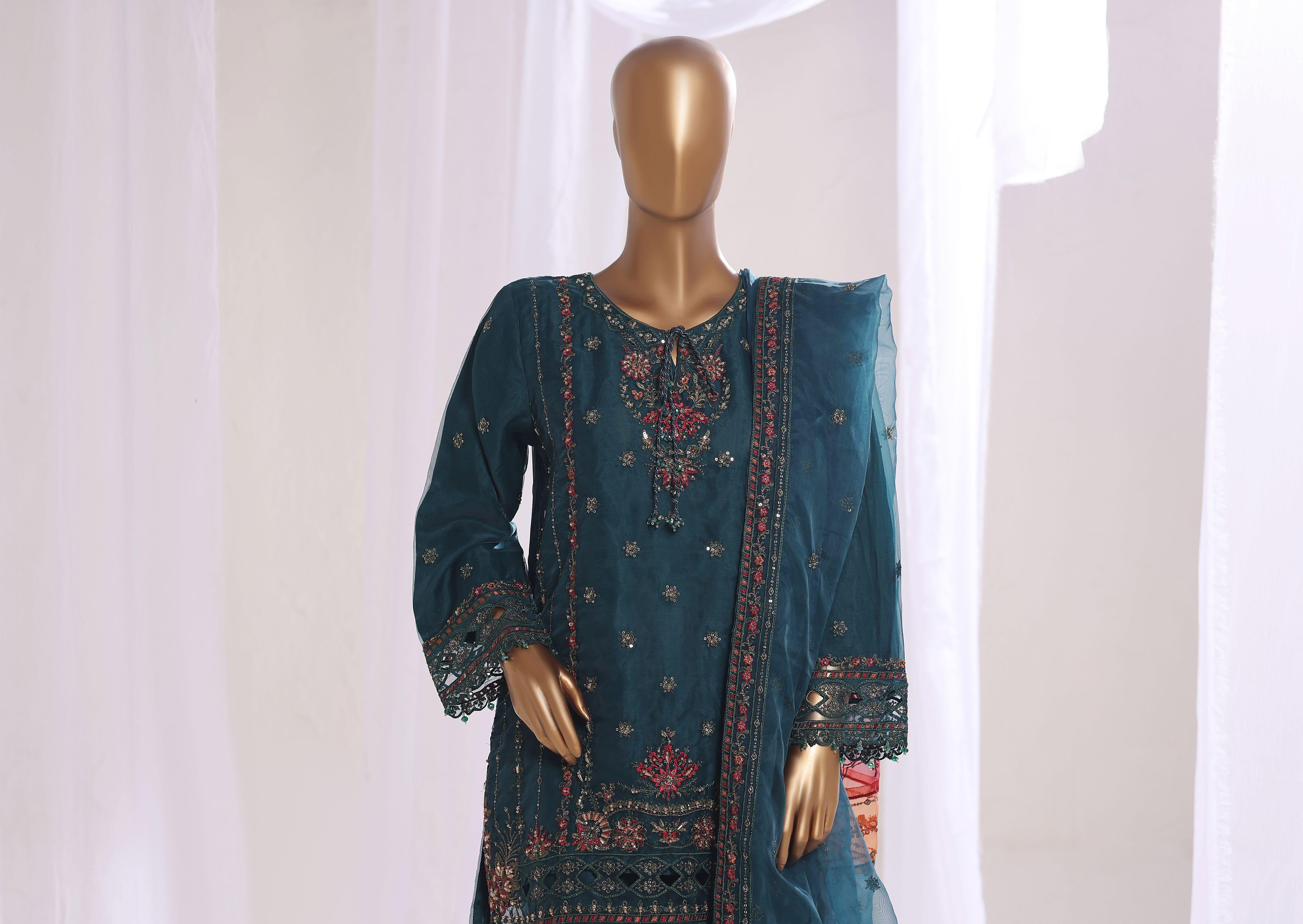 SADABAHAR LUXURY FORMAL FESTIVE °MAHPARA° ORGANZA EMBROIDERED 3PIECE STITCHED COLLECTION 2025 D-29