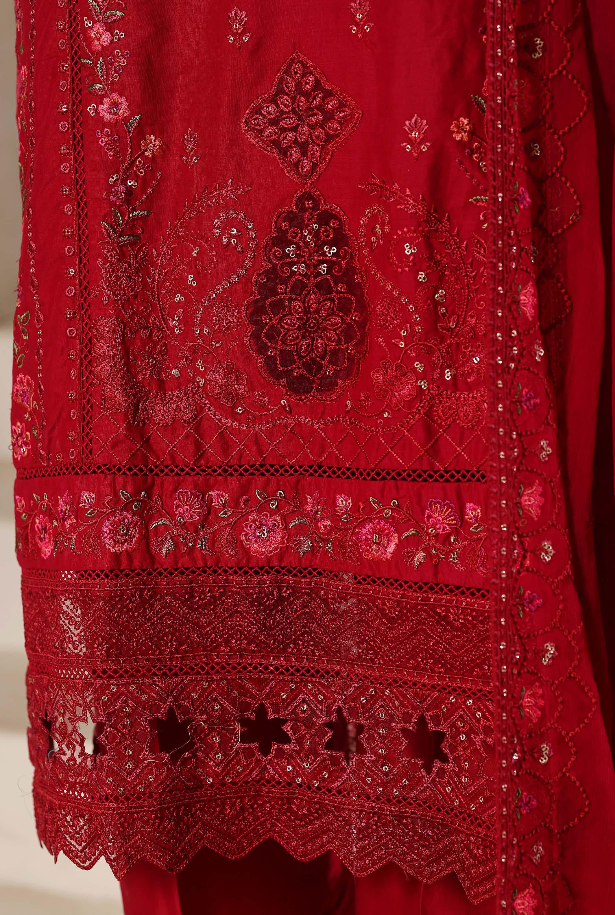 Sadabahar Luxury Slub Viscous Lawn Embroidery With Chiffon Embroidery Dupatta Stitched Vol-10 Collection 2026. LEL-04