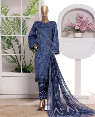 HZ °GULDOZI° Luxury Lawn Embroidery 3Piece Stitched Collection 2026 D#01