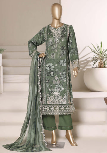Sadabahar Luxury Signature  Lawn Embroidery 3Piece Stitched Vol-02 COLLECTION 2026. D-10
