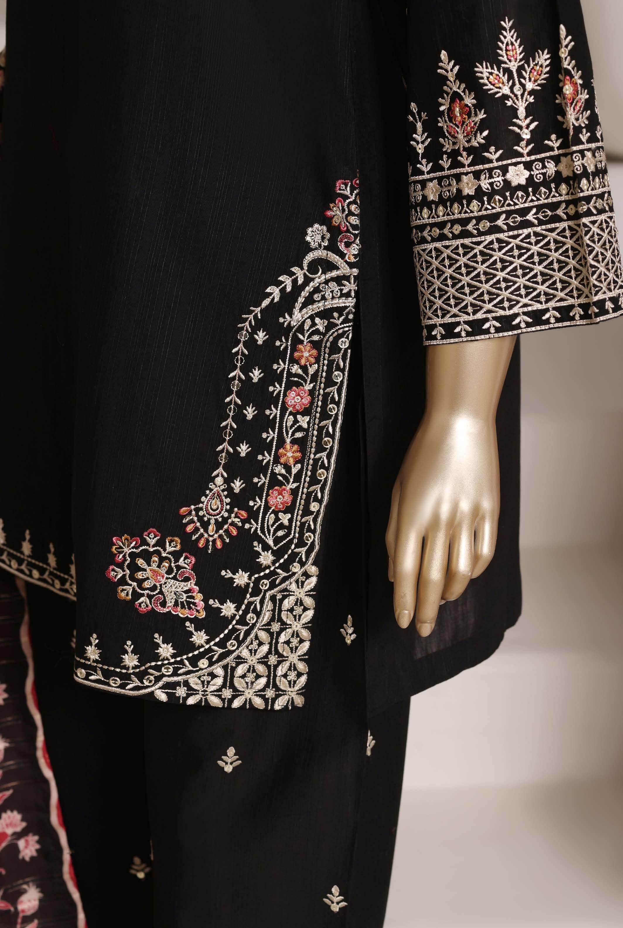 Sadabahar Luxury Eclair Solid  Textured Lawn Embroidery With Digital Printed Lawn Dupatta 3Piece Stitched Eid Festive Edition Collection 2026. D#-06