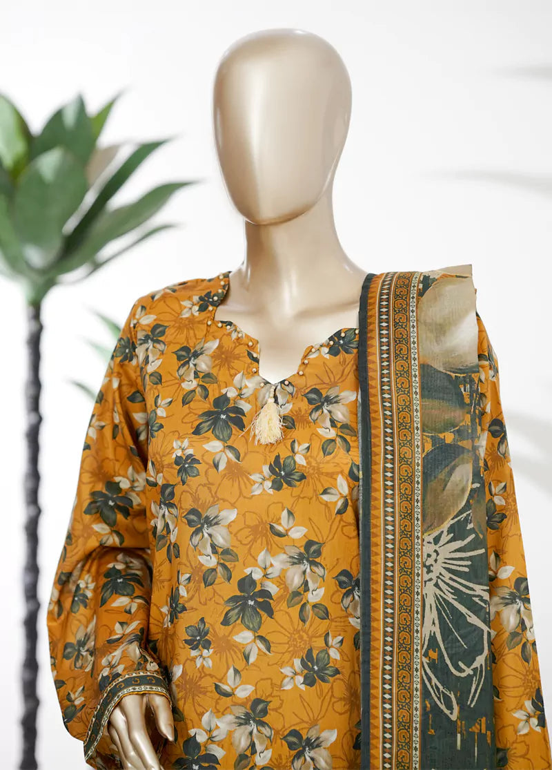 BIN SAEED Luxury Lawn Printed 3pcs Stitched Vol-18 3Piece Stitched COLLECTION 2026 D-04