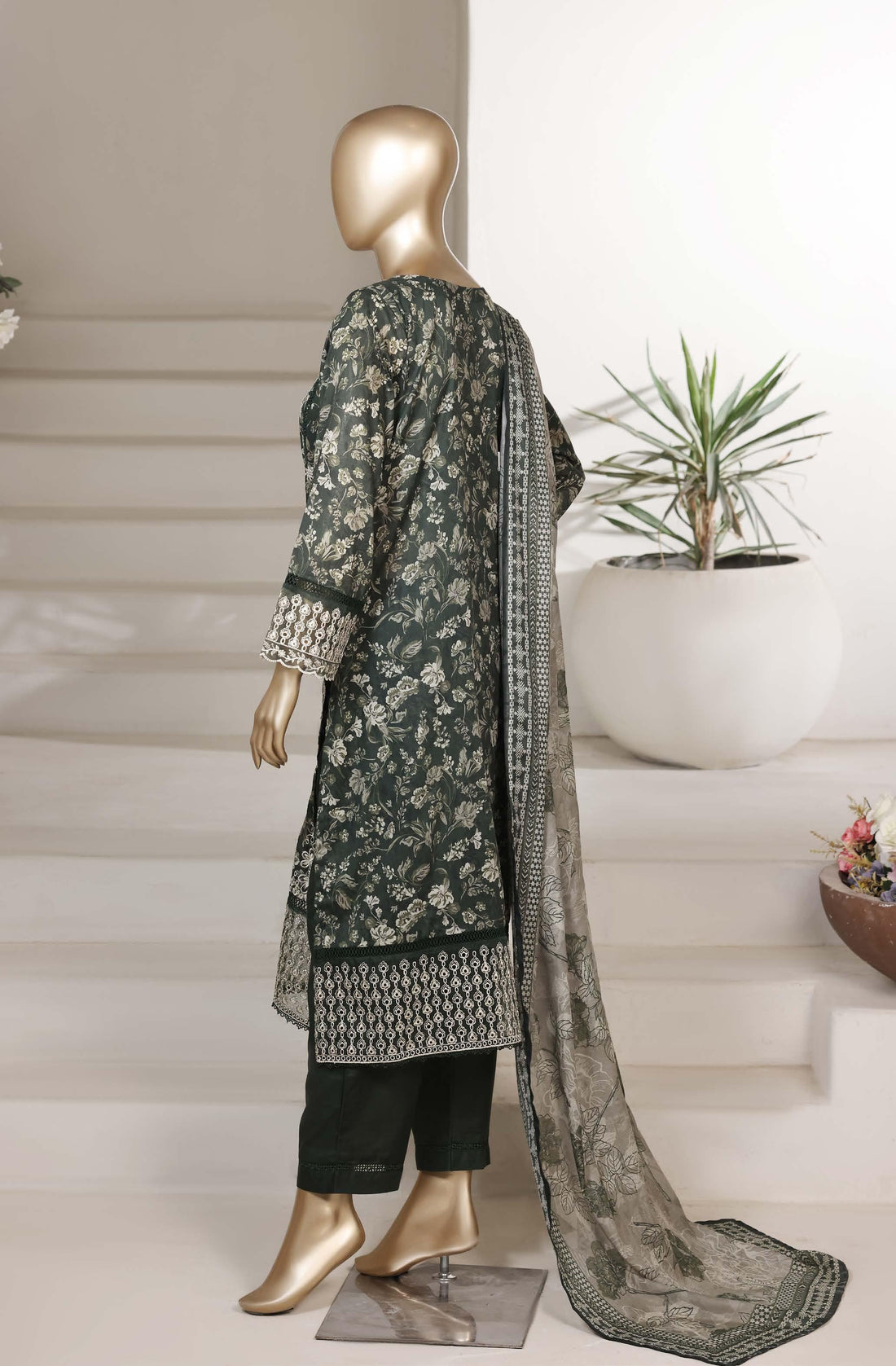 Sadabahar Luxury Signature  Lawn Embroidery 3Piece Stitched Vol-03 COLLECTION 2026. D-08