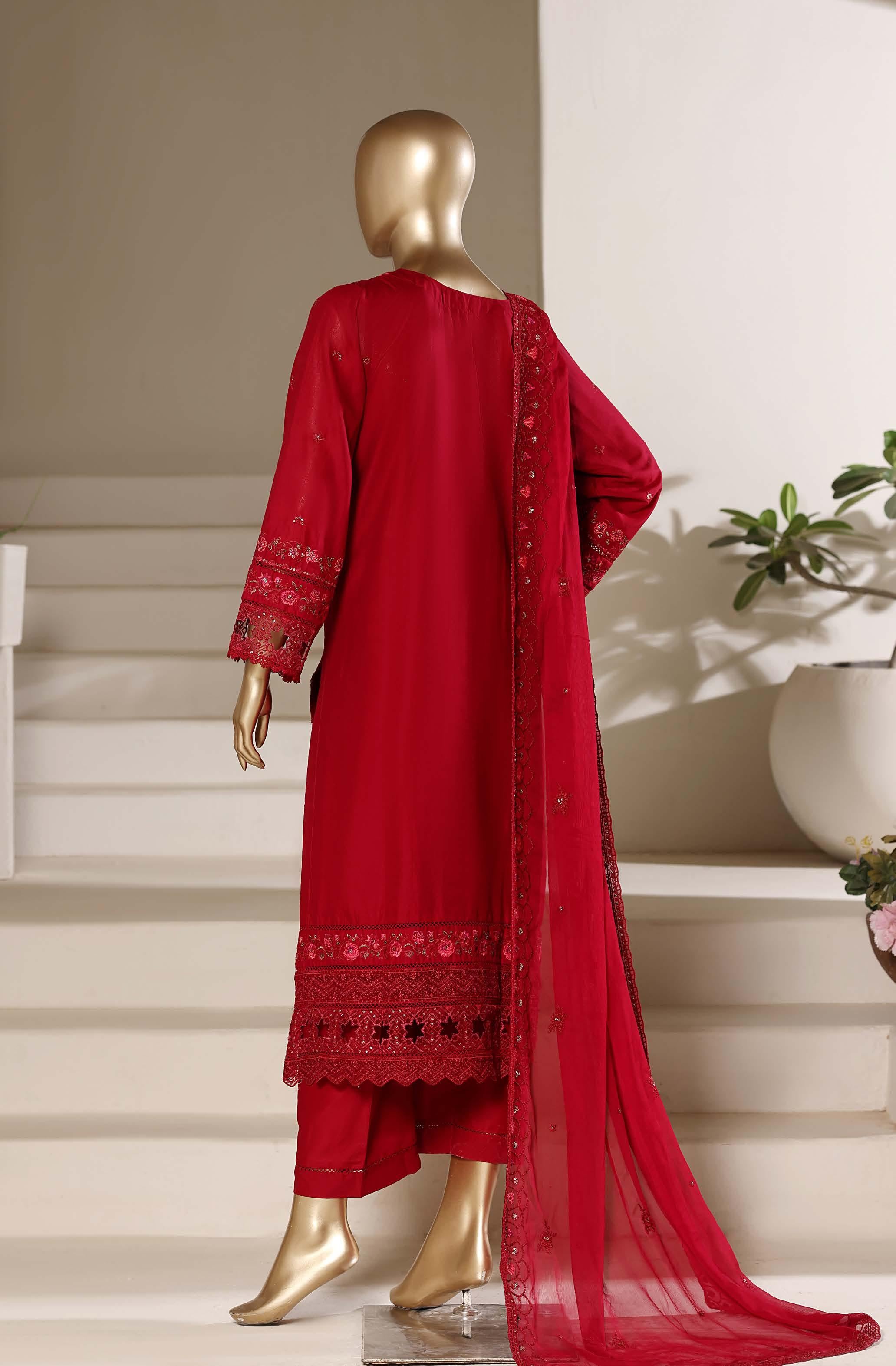 Sadabahar Luxury Slub Viscous Lawn Embroidery With Chiffon Embroidery Dupatta Stitched Vol-10 Collection 2026. LEL-04