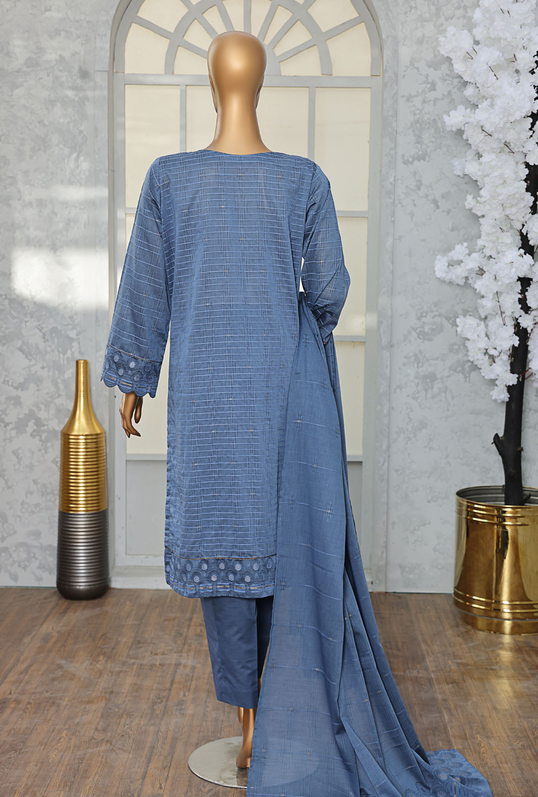 Valencia By HZ Textiles Embroidered Jacquard Suit Unstitched 3 Piece Collection 2025 D-07