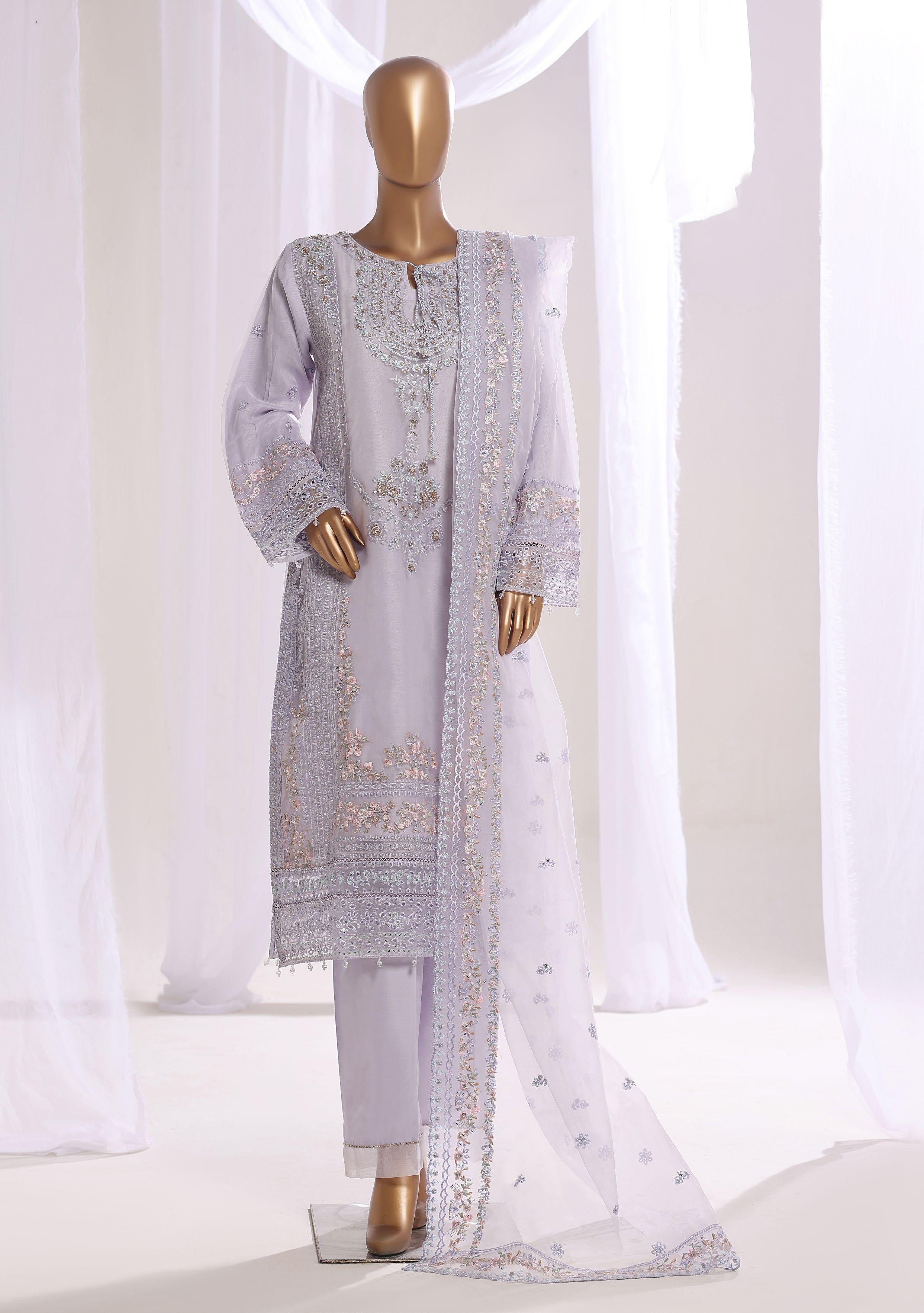 SADABAHAR LUXURY FORMAL FESTIVE °MAHPARA° ORGANZA EMBROIDERED 3PIECE STITCHED COLLECTION 2025 D-26