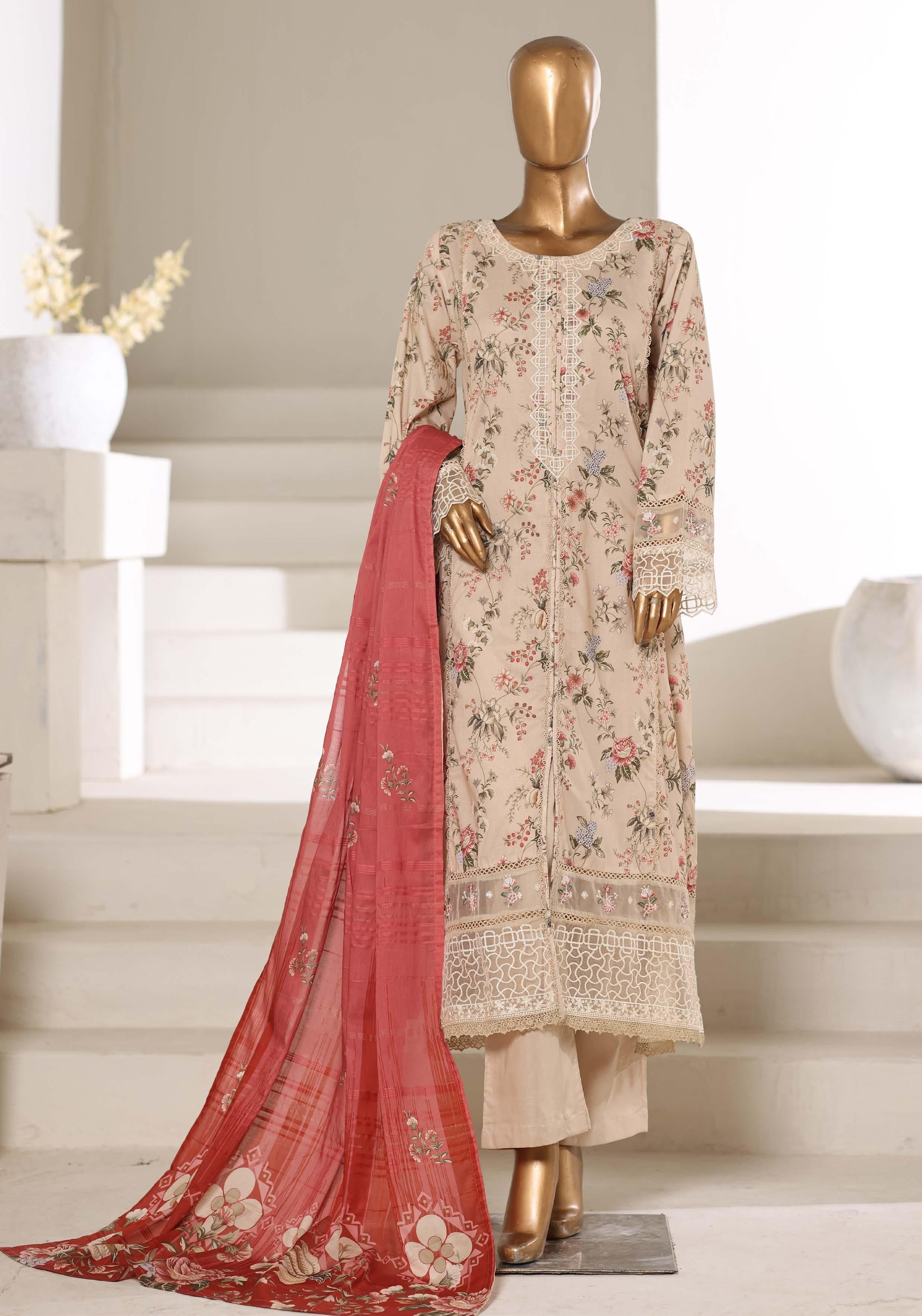 Sadabahar Luxury Long Length Festive Lawn Embroidery 3Piece Stitched COLLECTION 2026. D-01