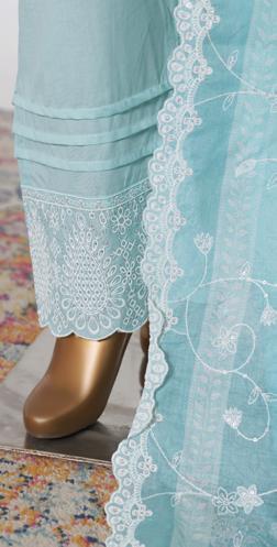 Bin Saeed Luxury Lawn White & White Chickenkari Embroidery 3Piece Stitched COLLECTION 2026. D-10