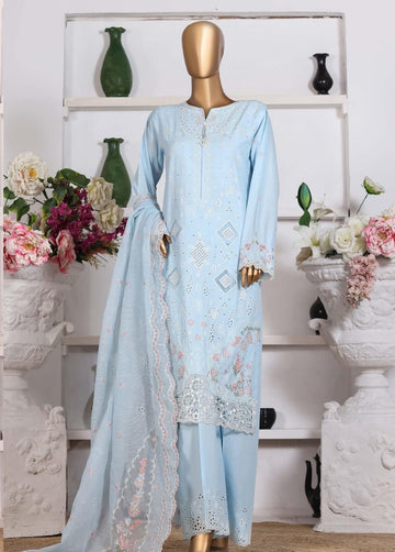 Hz Muse Luxury Heavy Embroidery Festive 3Piece Stitched Collection 2026 D#-03
