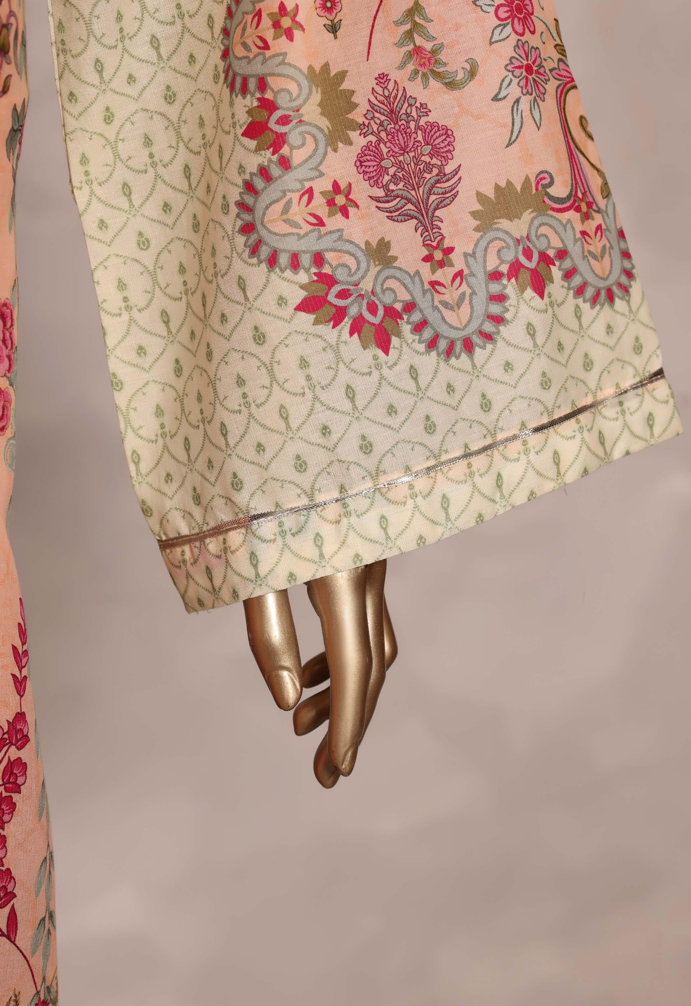 Sadabahar Luxury Chimti Lawn 3Piece Ready To Wear Kaftan Collection KFL-1003