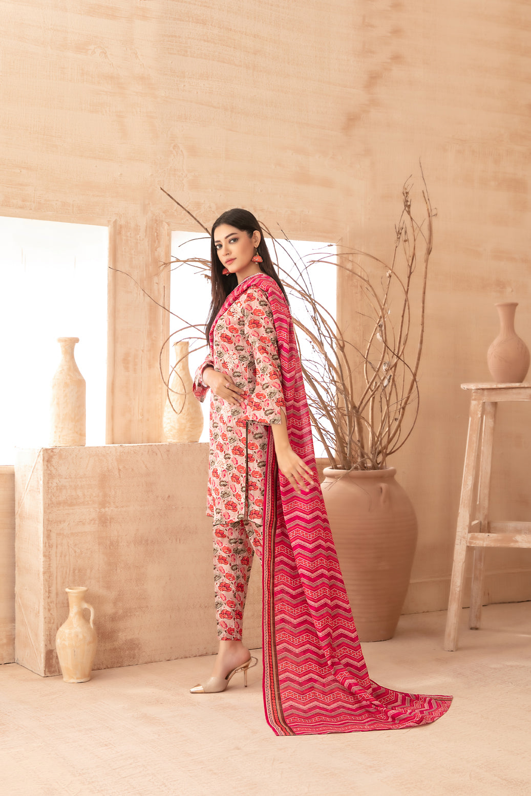 Areeka By Tawakkal Khaddar Boti Embroidery 3Piece Unstitched Collection 2025. D-05