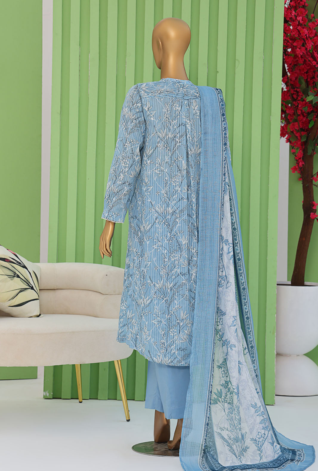 Dhagakari By HZ Textiles Embroidered Cotton Suit Unstitched 3 Piece Collection DEC-102
