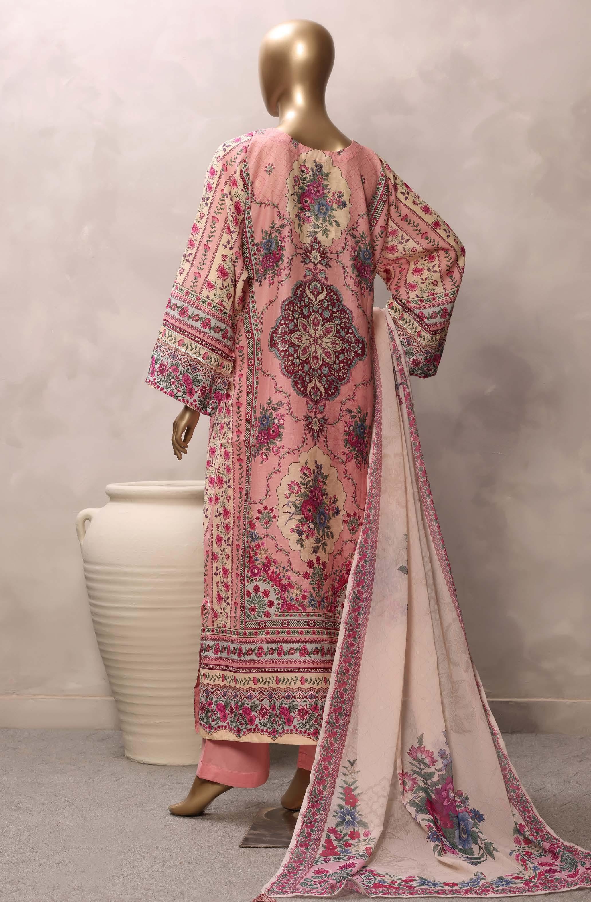 Sadabahar Luxury Chimti Lawn 3Piece Ready To Wear Kaftan Collection KFL-1005