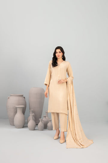 Onaya By Tawakkal Leather Peach Winter Unstitched Collection 2025. D-02