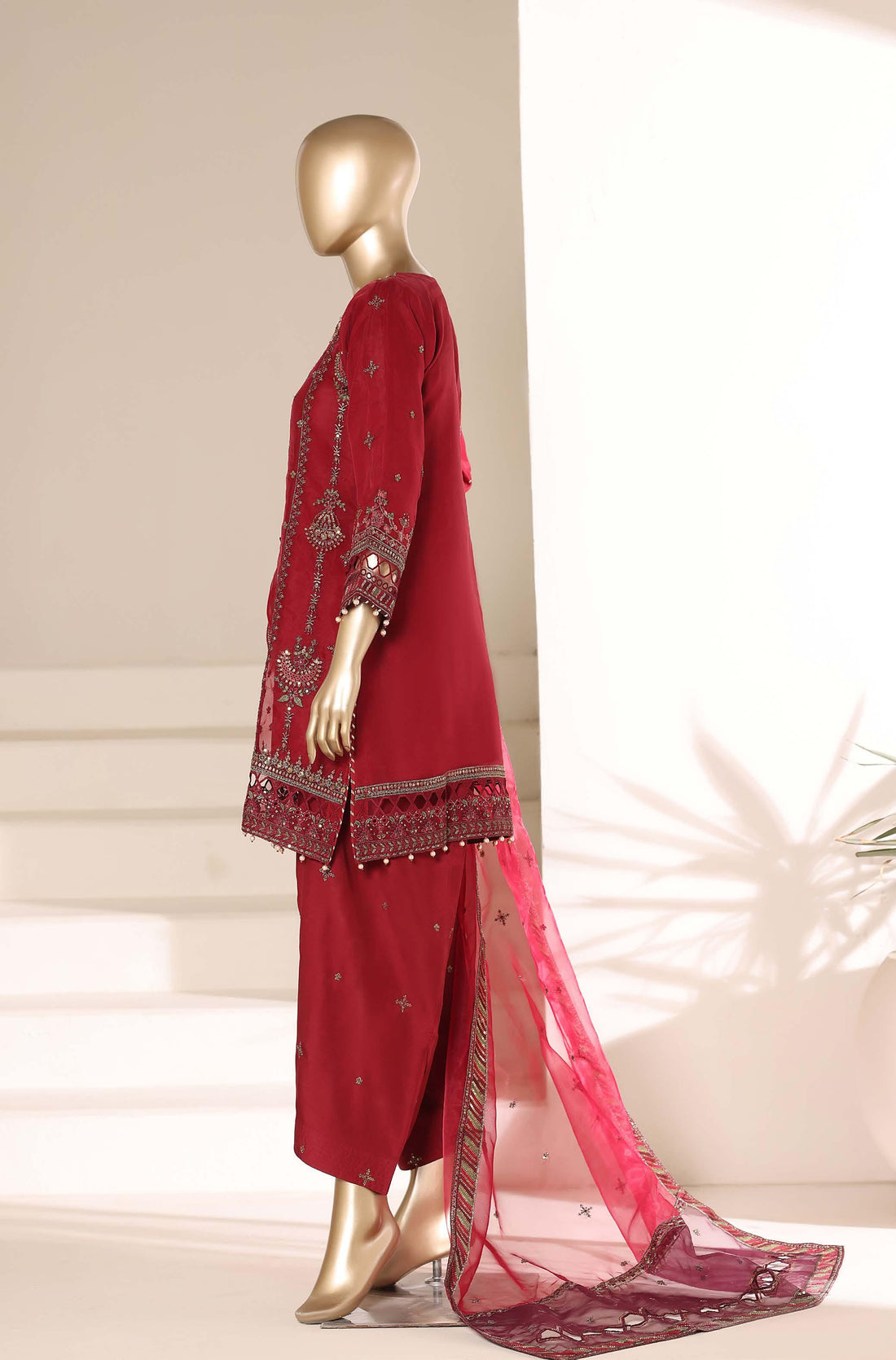 SADABAHAR LUXURY FORMAL FESTIVE °MAHPARA° ORGANZA EMBROIDERED 3PIECE STITCHED Vol-03 COLLECTION 2026 D#-02