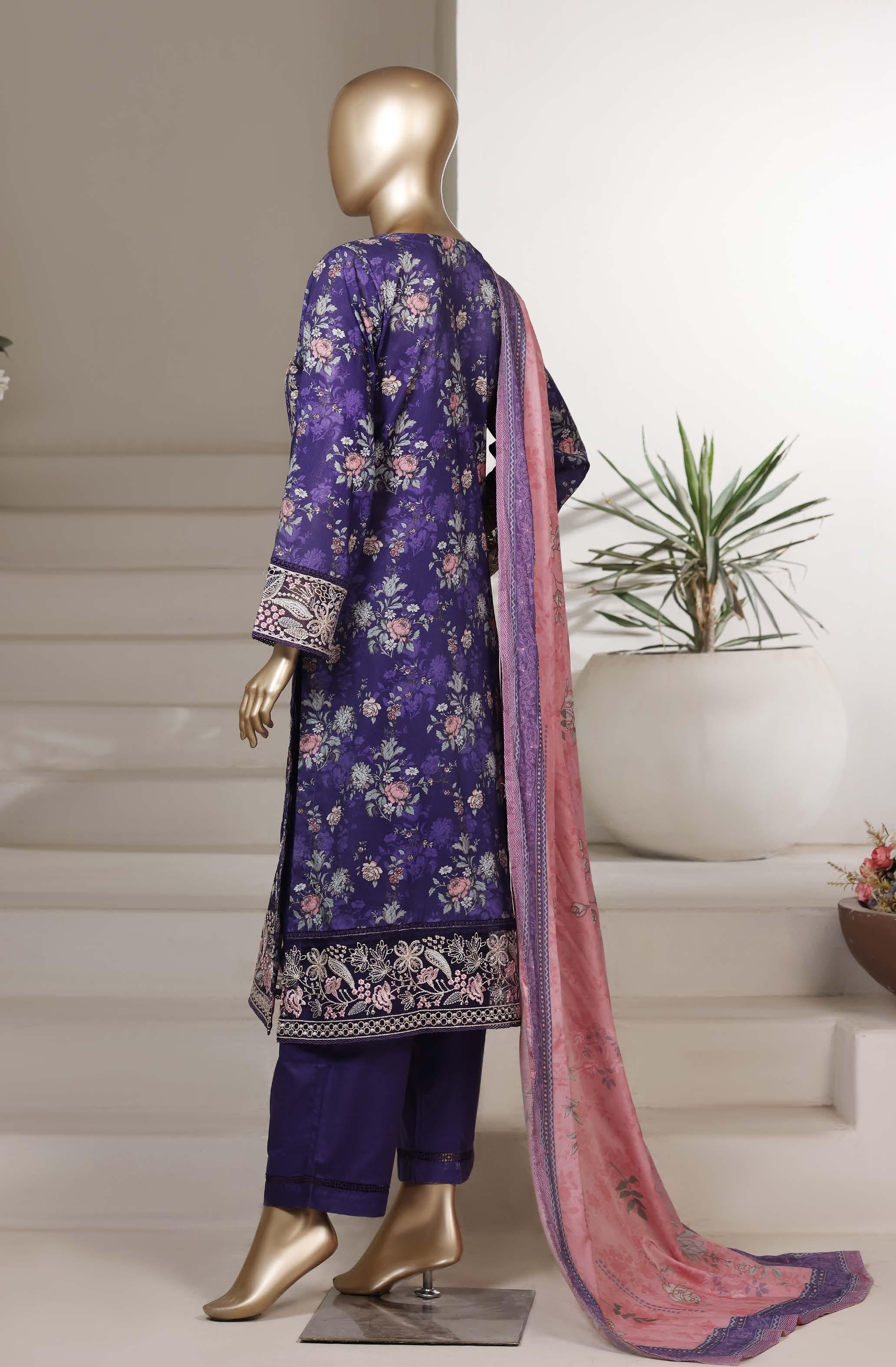 Sadabahar Luxury Signature  Lawn Embroidery 3Piece Stitched Vol-03 COLLECTION 2026. D-07