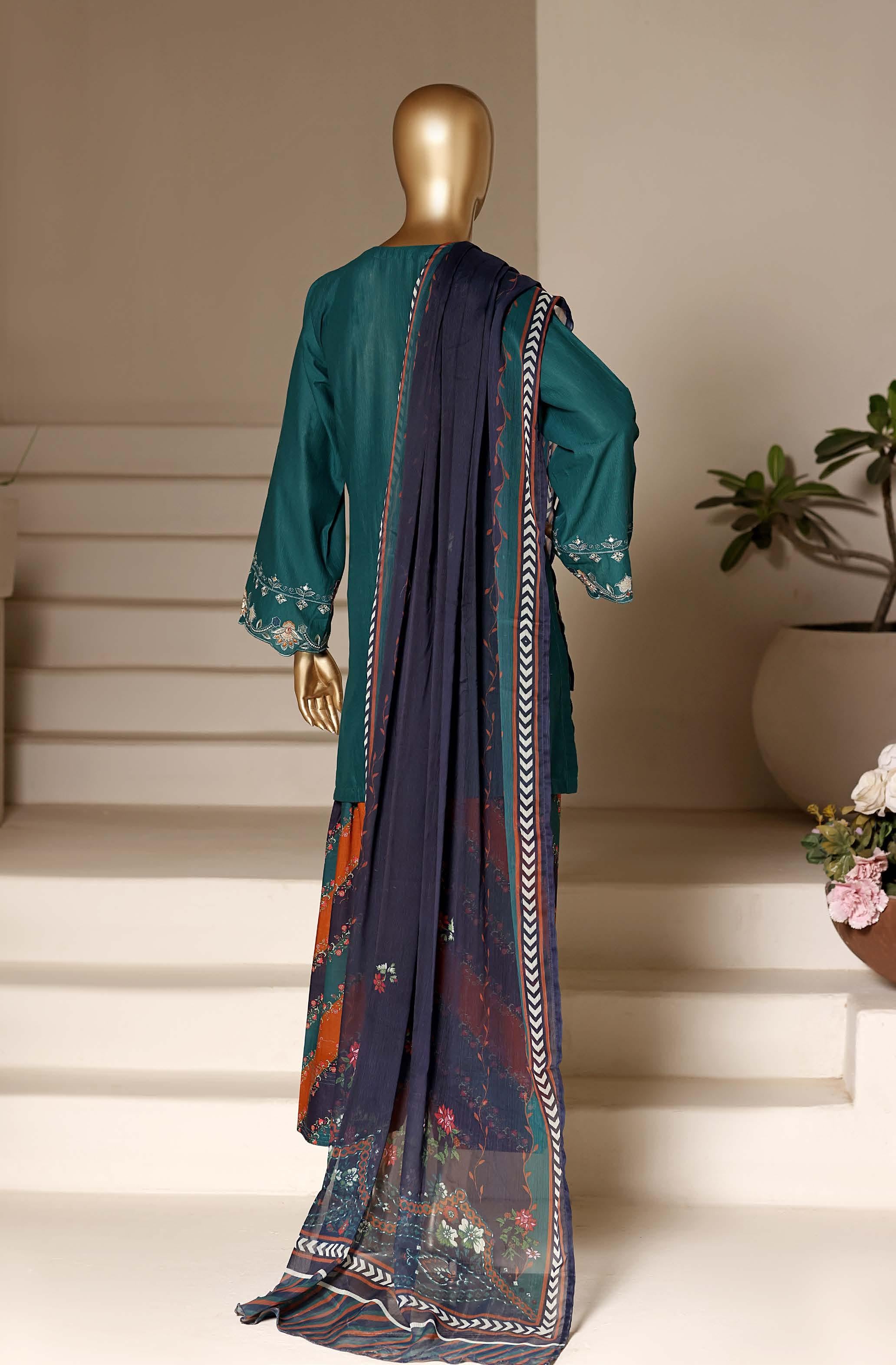 Sadabahar Luxury Eclair Solid  Textured Lawn Embroidery With Digital Printed Chiffon Dupatta With Printed Farshi Shalwar 3Piece Stitched Festive Edition Collection 2026. D#-01