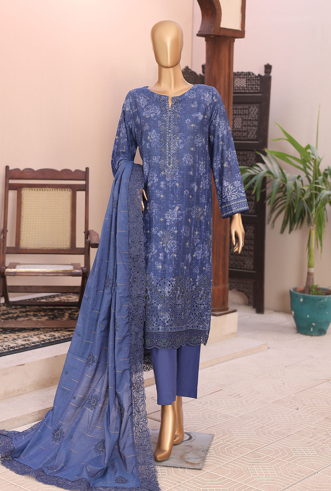 Ninokara by HZ Textiles Embroidered Jacquard Suit Unstitched 3 Piece Collection Vol-03 2026 D#-02