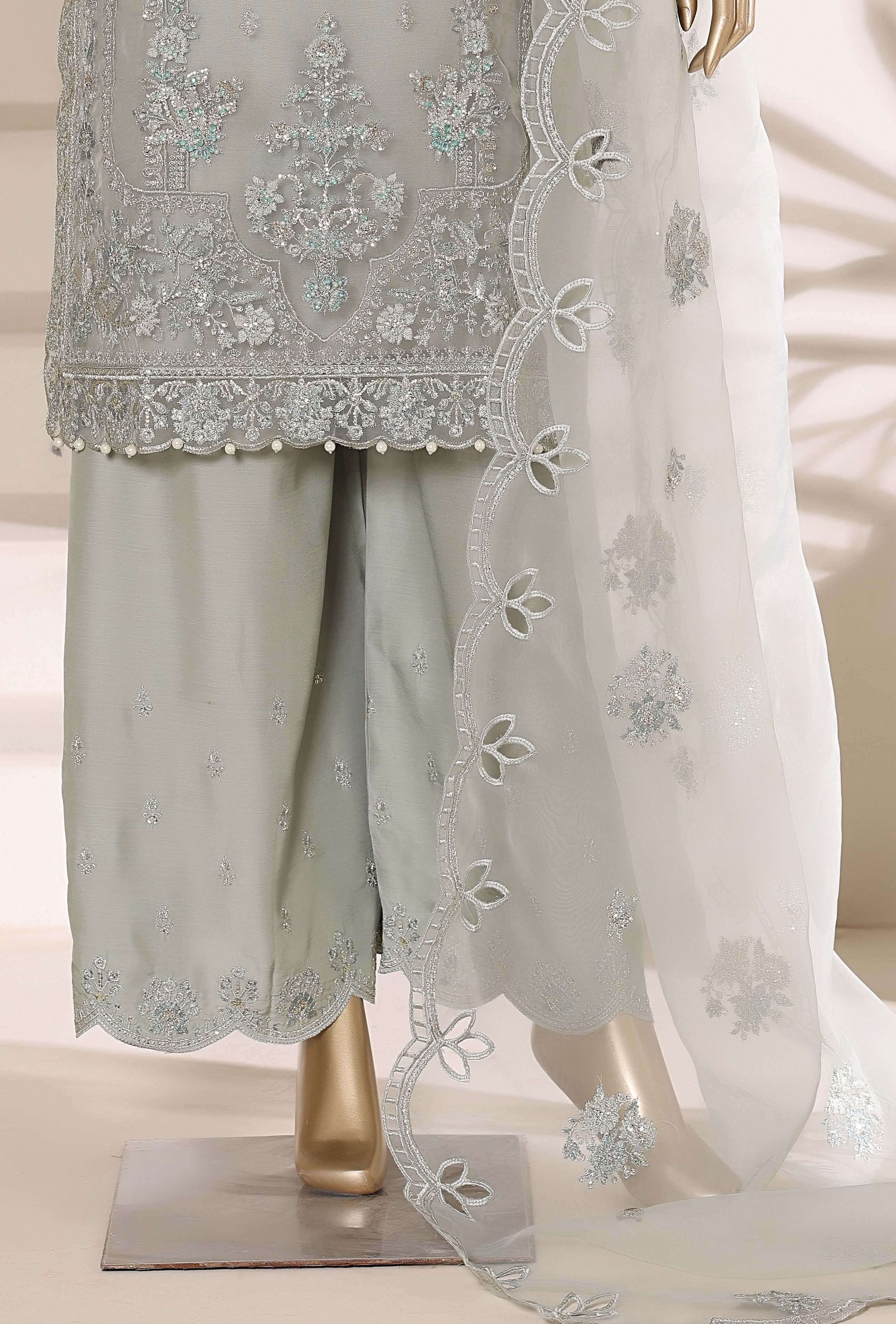 SADABAHAR LUXURY FORMAL FESTIVE °MAHPARA° ORGANZA EMBROIDERED 3PIECE STITCHED Vol-03 COLLECTION 2026 D#-03