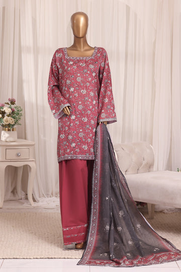 BIN SAEED Luxury Lawn Printed With Farshi Shalwar 3Piece Stitched COLLECTION 2026 D-#12