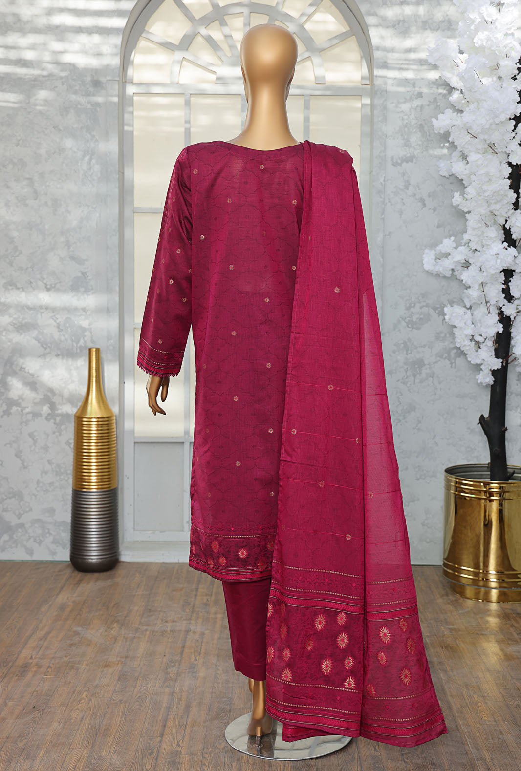 Valencia By HZ Textiles Embroidered Jacquard Suit Unstitched 3 Piece Collection 2025 D-03