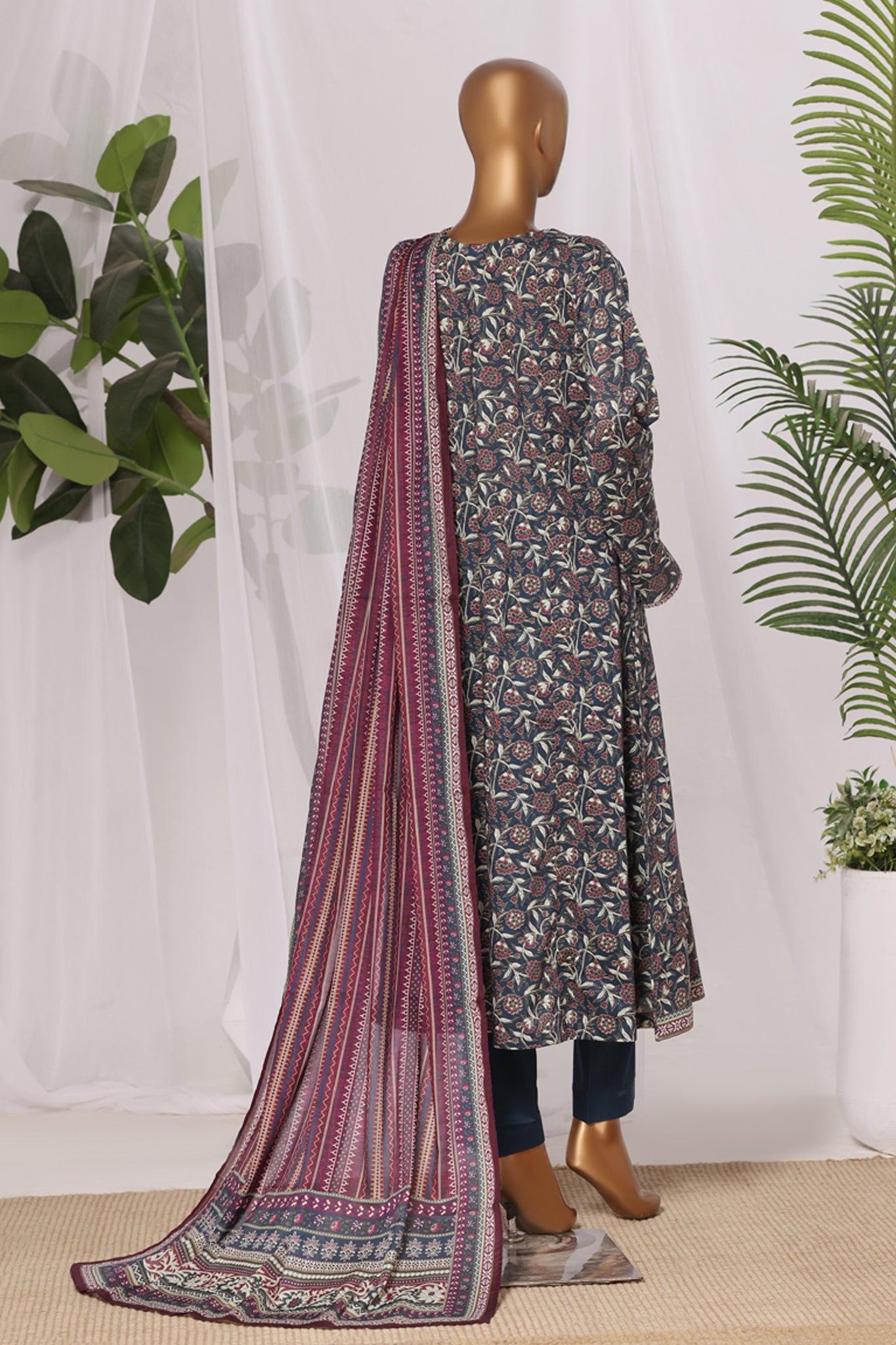BIN SAEED Luxury Lawn Frock  Printed 3pcs Stitched Vol-01 3Piece Stitched COLLECTION 2026 D-#16