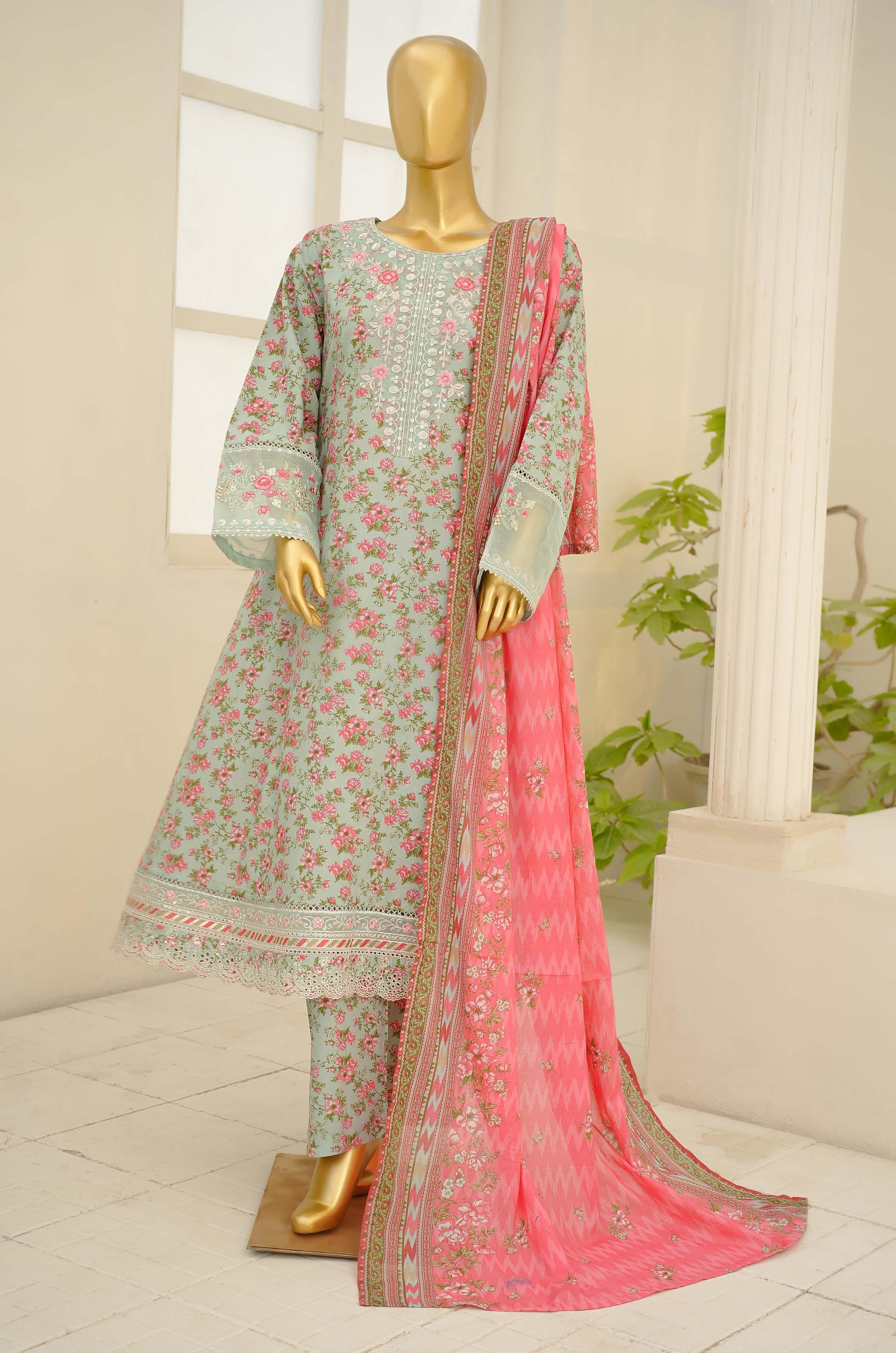 Bin Saeed Luxury Peplum Frock Style Embroidery 3Piece Stitched Vol-01 COLLECTION 2026. D#06