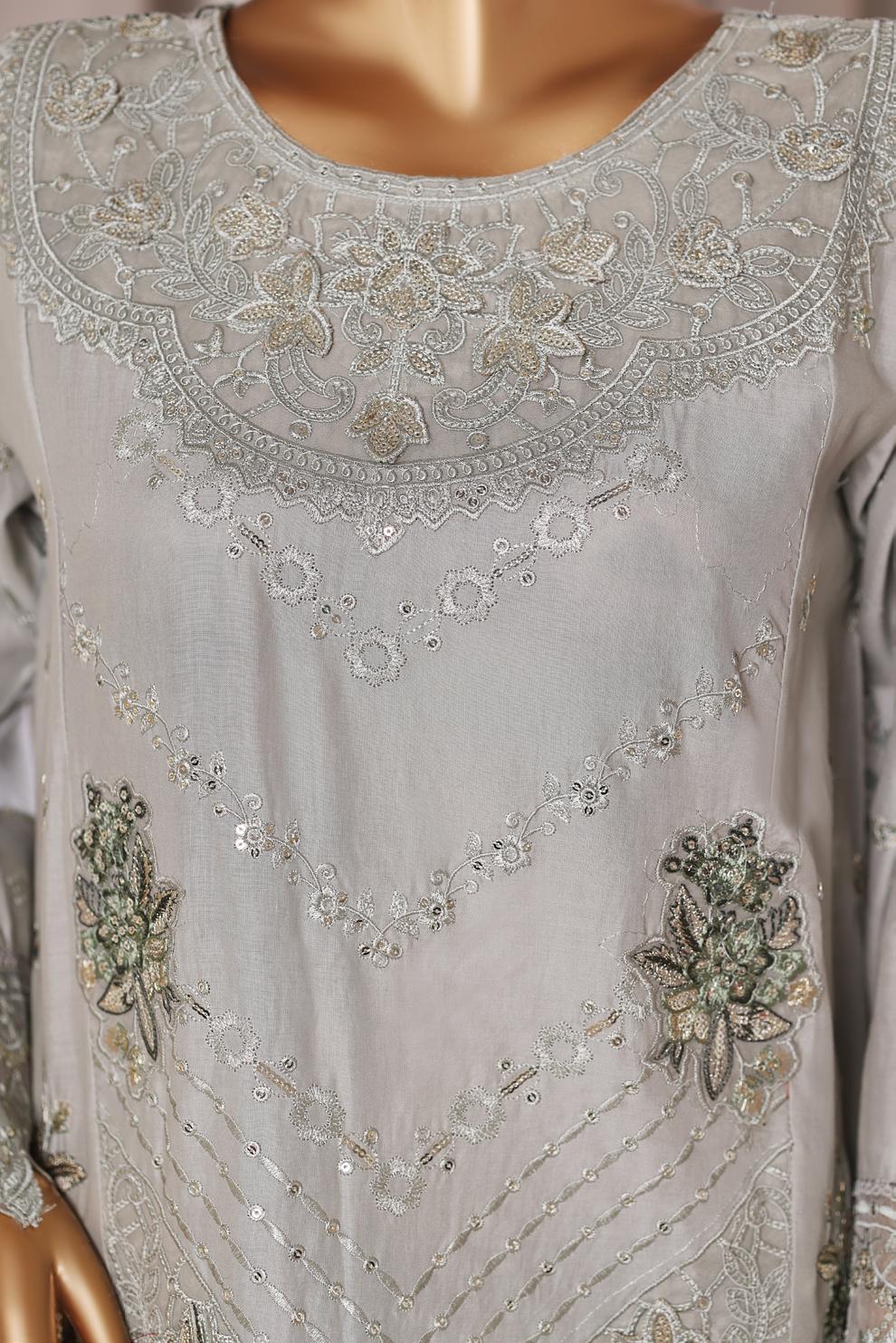 Bin Saeed Luxury Laserkari Lawn With Digital Printed Lawn Dupatta 3Piece Stitched Vol-01 Collection 2026. D#-05