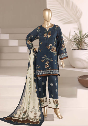 Sadabahar Lawn Printed Short Length Vol-02 3Piece Stitched Collection 2026 D#-07