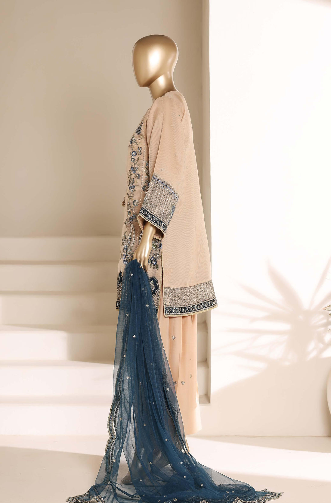 SADABAHAR LUXURY FORMAL FESTIVE °MAHPARA° ORGANZA EMBROIDERED 3PIECE STITCHED Vol-03 COLLECTION 2026 D#-01