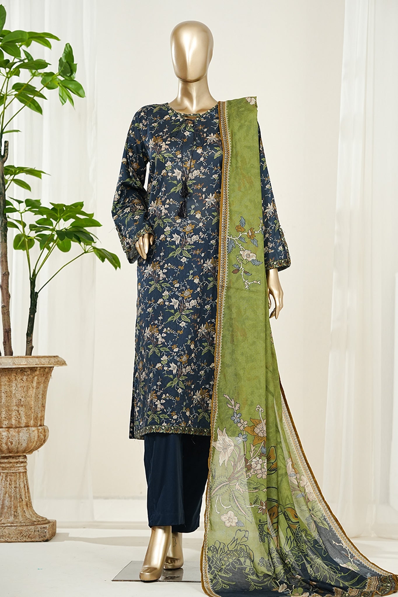 BIN SAEED Luxury Lawn Printed 3pcs Stitched Vol-18 3Piece Stitched COLLECTION 2026 D-#66