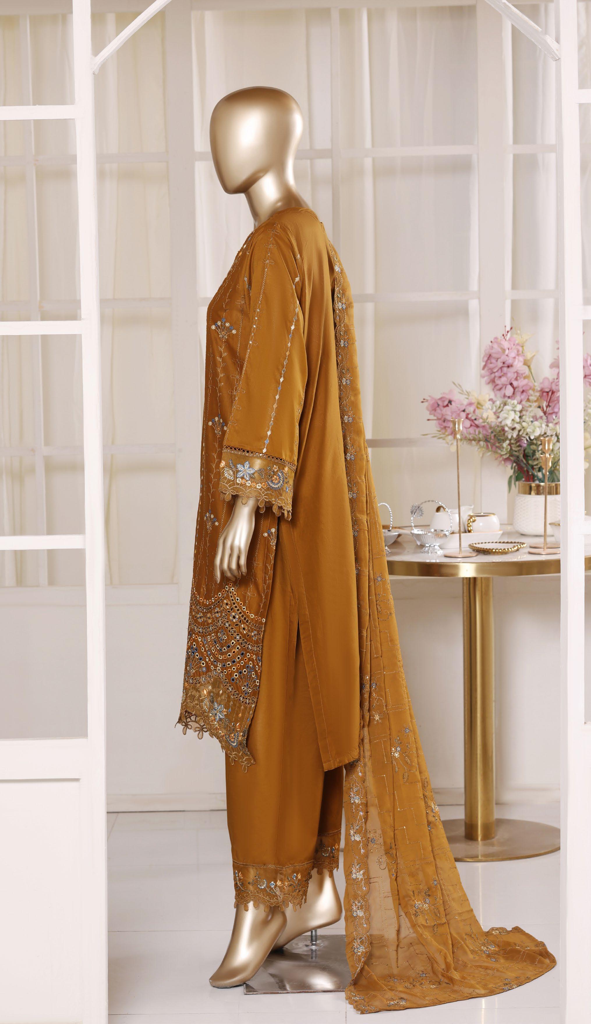 Bin Saeed Luxury Laserkari Heavy Embroidery Festive Vol-02 3Piece Stitched Collection 2026 D#-25