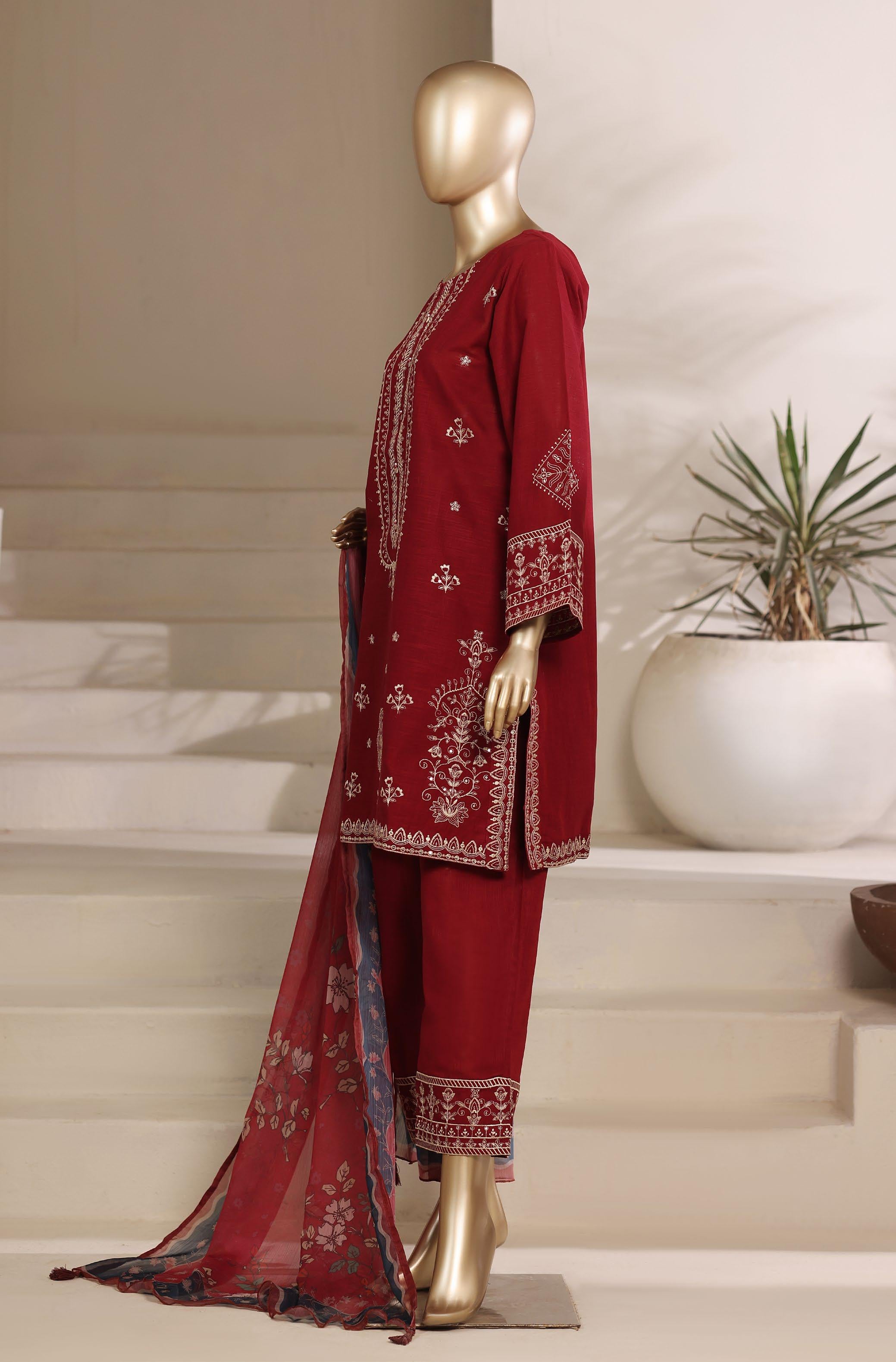 Sadabahar Festive Luxury Lawn Cotton Embroidery 3Piece Stitched COLLECTION 2026. D-03