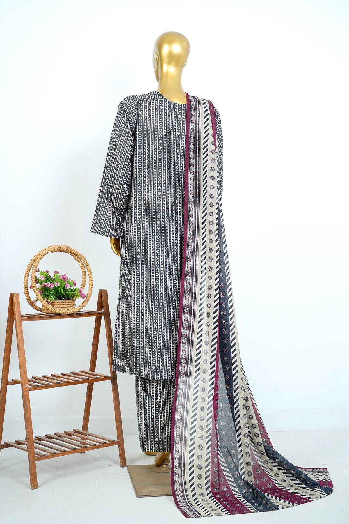BIN SAEED Luxury Lawn Printed 3pcs Stitched Vol-30 3Piece Stitched COLLECTION 2026 D#-146