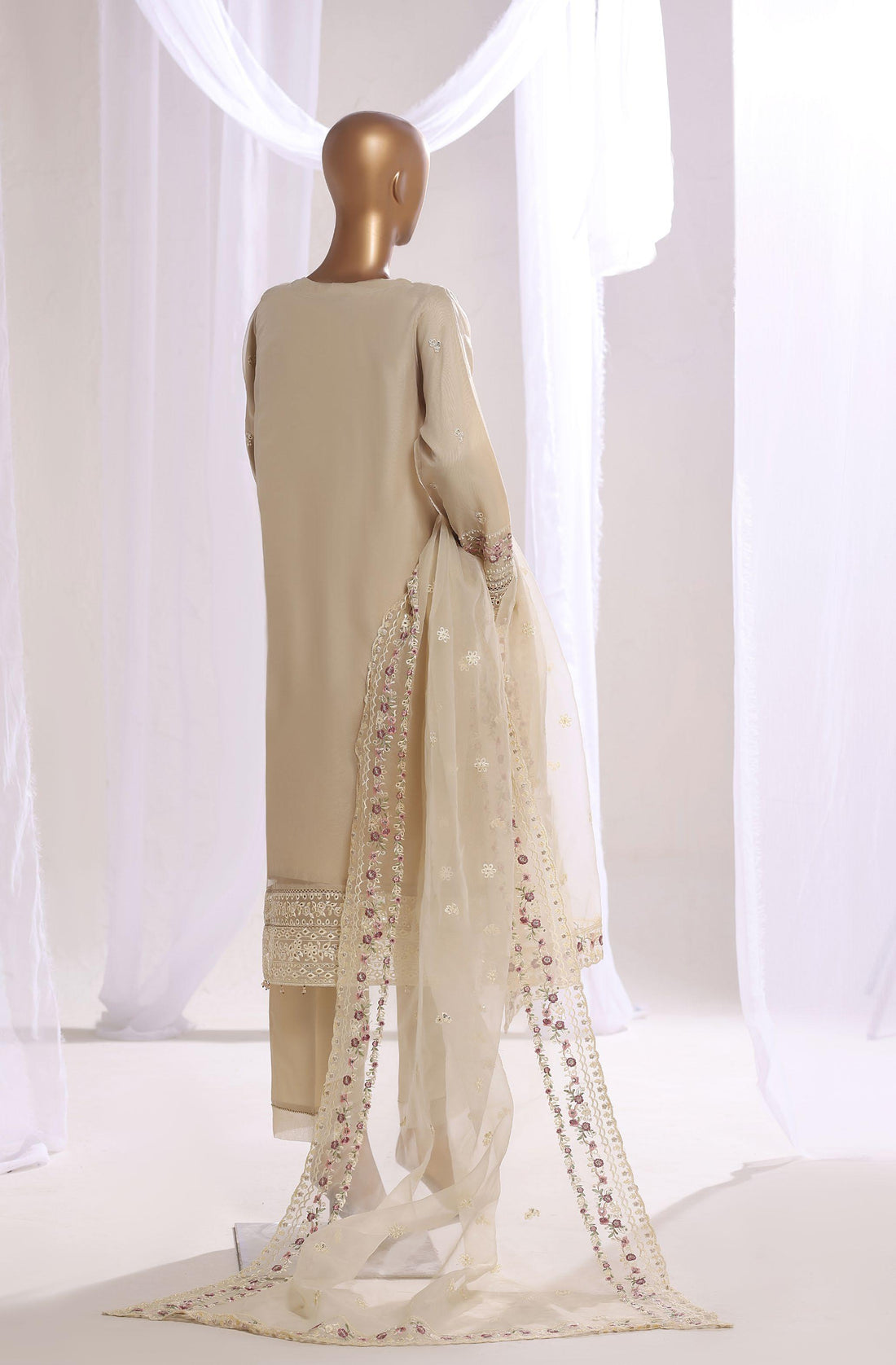 SADABAHAR LUXURY FORMAL FESTIVE °MAHPARA° ORGANZA EMBROIDERED 3PIECE STITCHED COLLECTION 2025 D-25