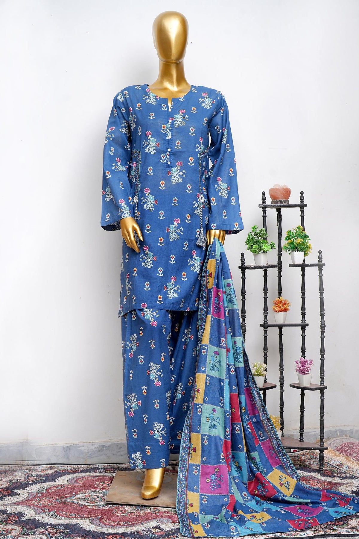 BIN SAEED Luxury Lawn Printed With Farshi Shalwar 3Piece Stitched COLLECTION 2026 D-#29