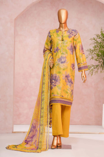 Enchant By HZ Stitched 3 Piece Linnokara Prints Collection'2025-PLK-510