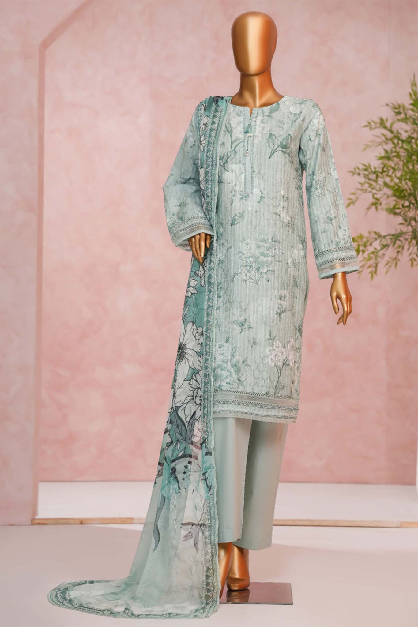 Enchant By HZ Stitched 3 Piece Linnokara Prints Collection'2025-PLK-517