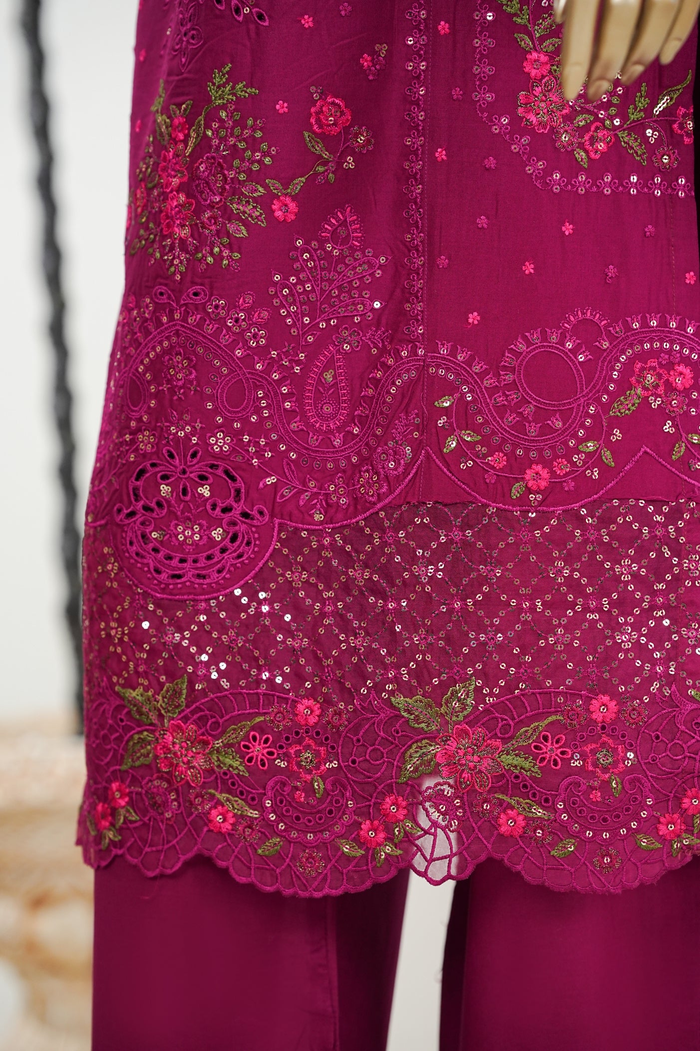 Bin Saeed Luxury Laserkari Heavy Embroidery Festive 3Piece Stitched Collection 2026 D#-03