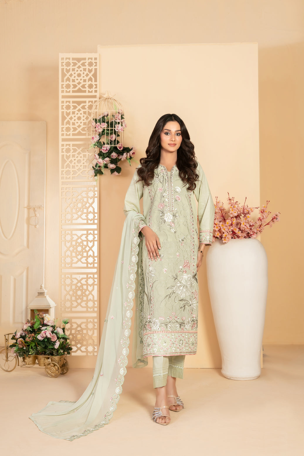 TAABIR BY TAWAKKAL LUXURY FESTIVAL 3PIECE STITCHED COLLECTION 2026 D#03